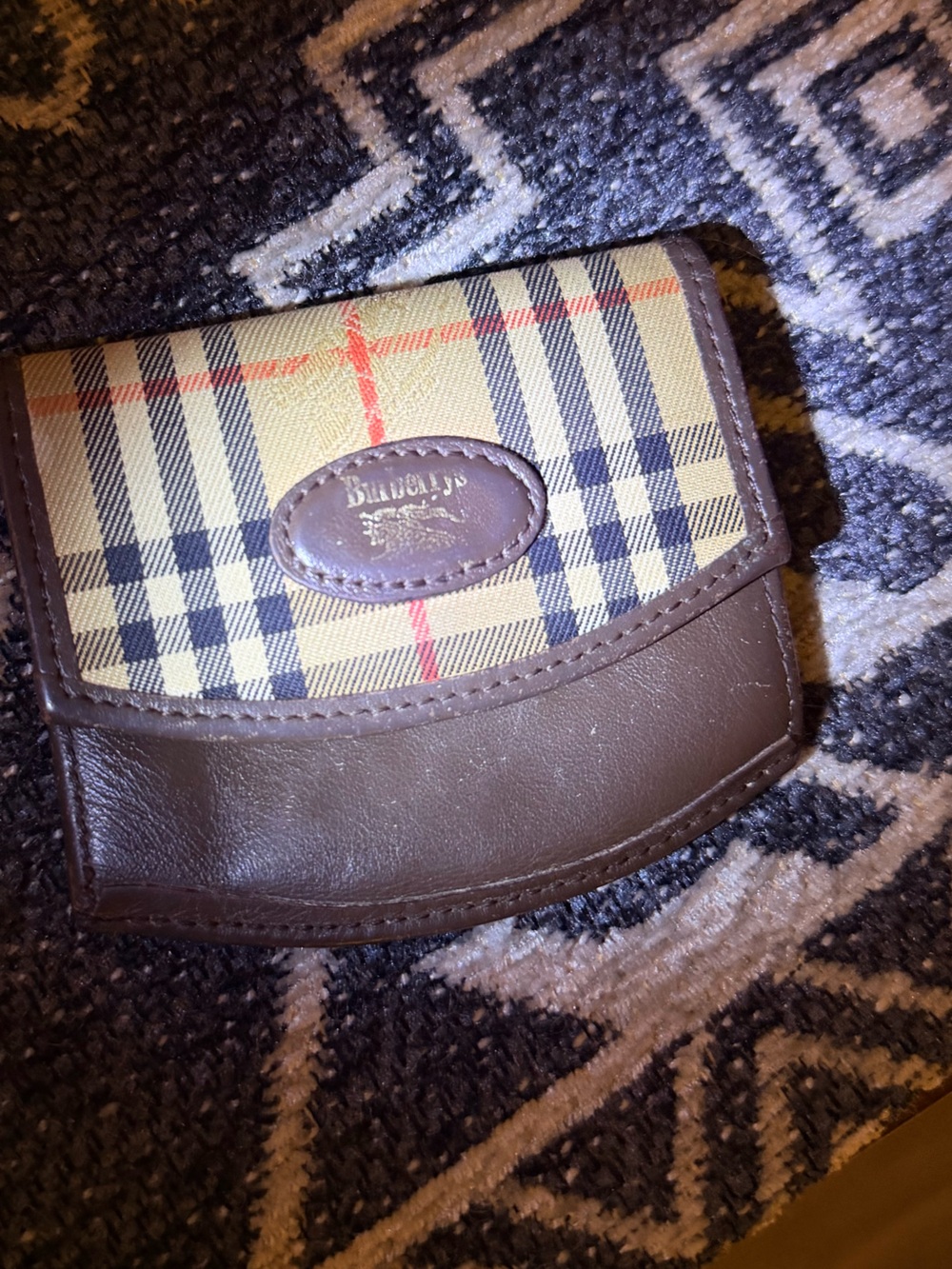 Authentic BURBERRY vintage Nova Check coin purse - GUC